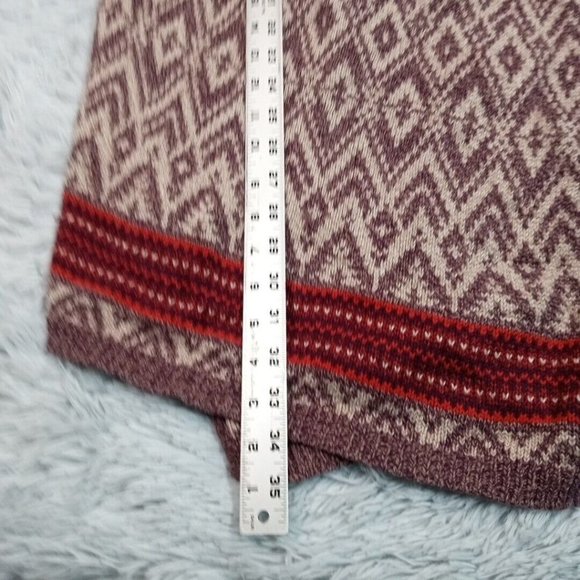 Ruby Moon Womens Cardigan Sweater Aztec Large Wool Multicolor Wrap Open Front - Picture 9 of 12